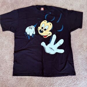 Vintage Mickey Mouse large big print graphic Men's Tee